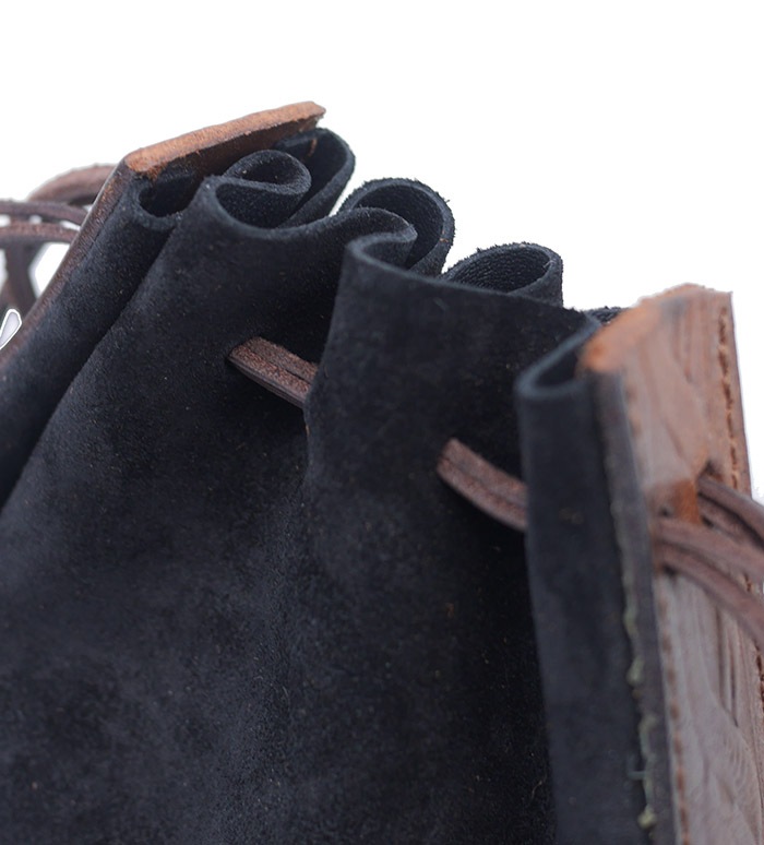 CHAFF DESIGN�̥���ա��ǥ������Vintage Belt Suede Bag / Black �� Clear