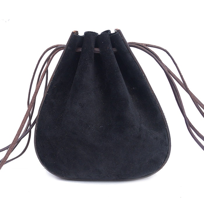 CHAFF DESIGN�̥���ա��ǥ������Vintage Belt Suede Bag / Black �� Clear