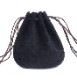 CHAFF DESIGN�̥���ա��ǥ������Vintage Belt Suede Bag / Black �� Clear
