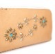 HTC Sunset Round Zipper Long Wallet Flower #3 TQS N / Natural