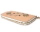 HTC Sunset Round Zipper Long Wallet Flower #3 TQS N / Natural