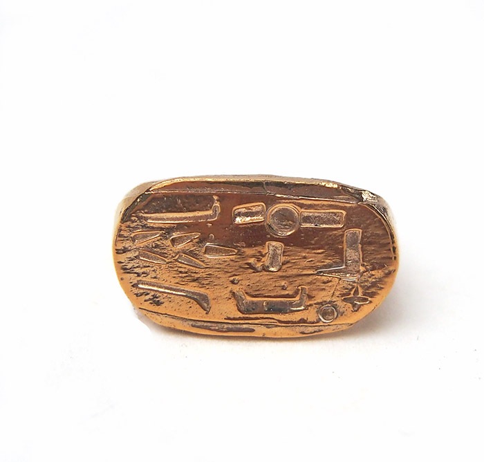 Sample SaleCHAFF DESIGN African hieroglyph Gold Ring