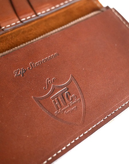 HTC Long Wallet Flower Suede #5 TQS B / Camel