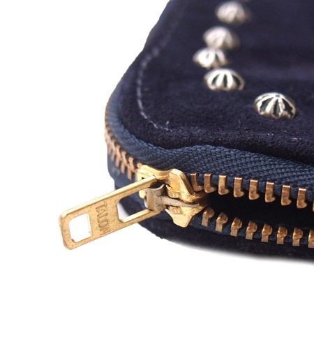 HTC L-zip Wallet Flower Suede #1 TQS N / Navy