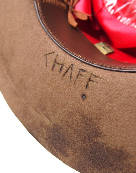 CHAFF DESIGN�̥���ա��ǥ������ Vintage Remake Custom Long Brim Hat / Brown