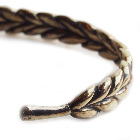 CHAFF DESIGN�̥���ա��ǥ������Wheat Brass Solid Bangle