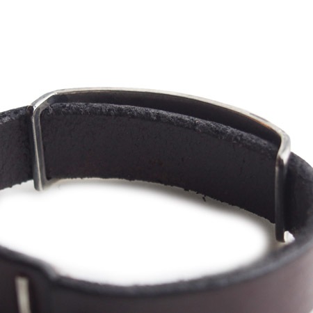 CHAFF DESIGN�̥���ա��ǥ������Leather Plate On Turquoise Bracelet ��