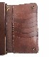 ��ͽ����ա�HTC Sunset Long Wallet Flower Leather #4 TQS B / Moca Brown
