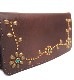 ��ͽ����ա�HTC Sunset Long Wallet Flower Leather #4 TQS B / Moca Brown