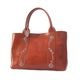 HTC Sunset Tote Bag Flower Leather #1 TQS N / Black / Light Brown