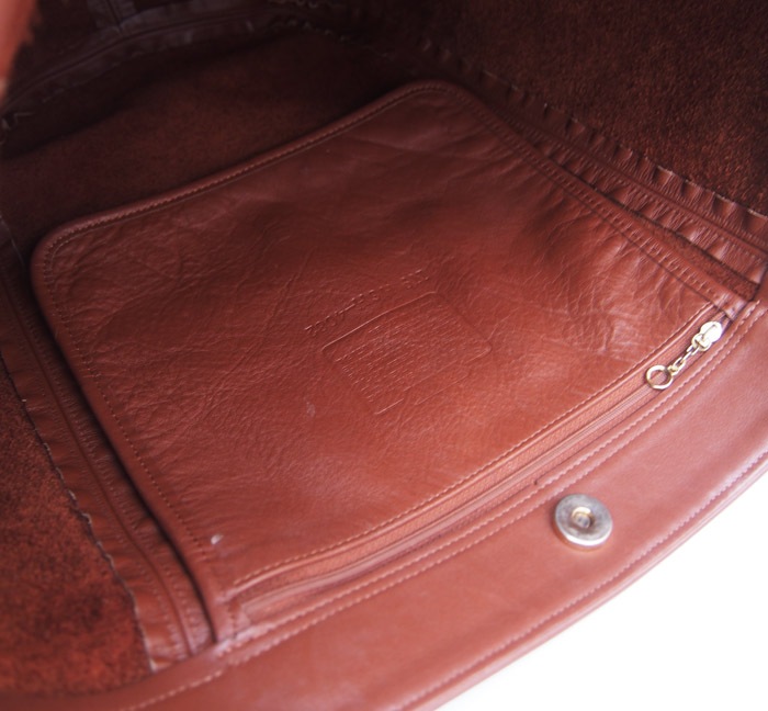 PANTY Original Design "OLD COACH" Vintage Remake Studs Leather Tote Bag / No.26