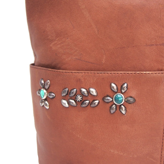 PANTY Original Design "OLD COACH" Vintage Remake Studs Shorder Bag / No.27