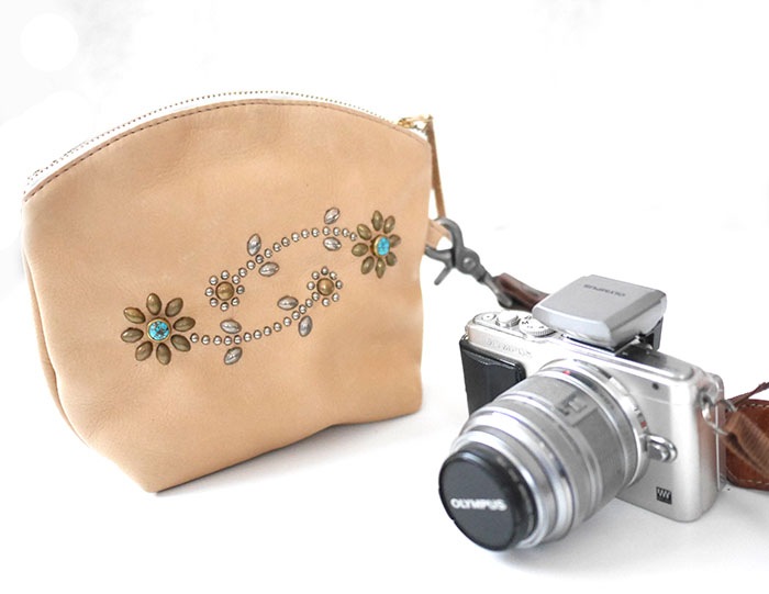 HTC SUNSET Pouch Bag Flower #3 TQS MIX / Natural