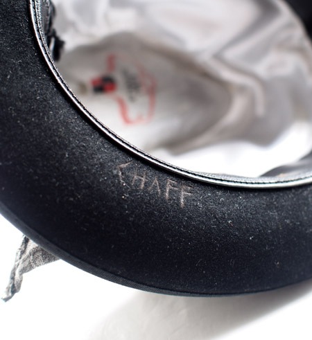 CHAFF DESIGN�̥���ա��ǥ������ Vintage Remake Custom Wool Felt Hat / Black