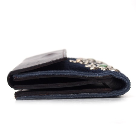 HTC Sunset Short Wallet Flower Suede Mix TQS N / Navy