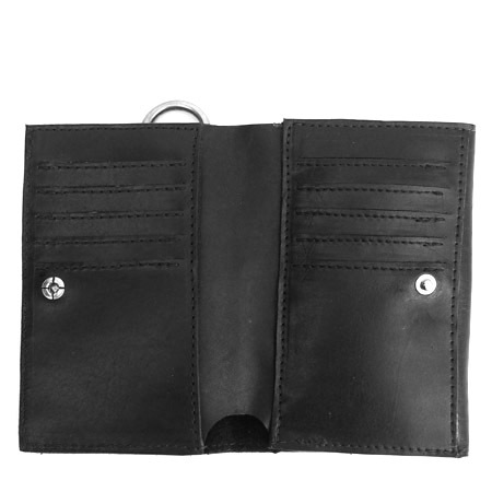 HTC Sunset Short Wallet Flower Suede Mix BLACK N / D Brown