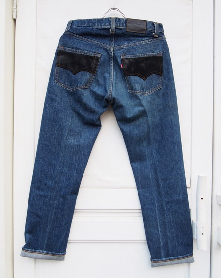 HTC DENIM DOCTORS̎ÎÎގƎюĎގޡ ǥ˥ Vintage Remake Denim Pants/Black Suede