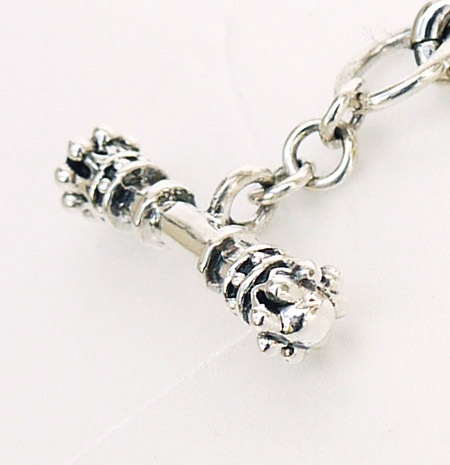 KING BABY ̎ݎގ͎ގˎގK42-5870 Traditional Cross w/Curb Link Bracelet