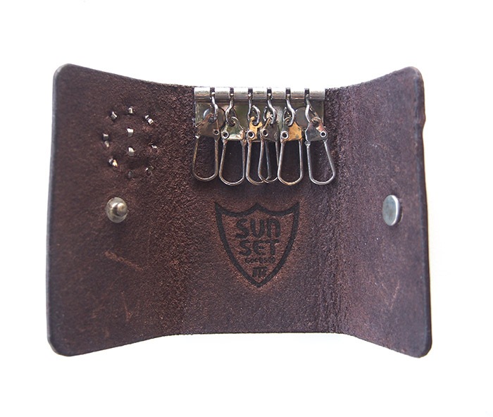 HTC SUNSET Key Case Flower Leather #1 TQS N / D Brown