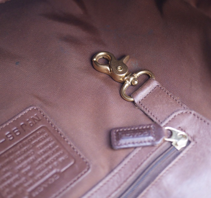 PANTY Original Design "OLD COACH" Vintage Remake Studs Leather Tote Bag / No.31