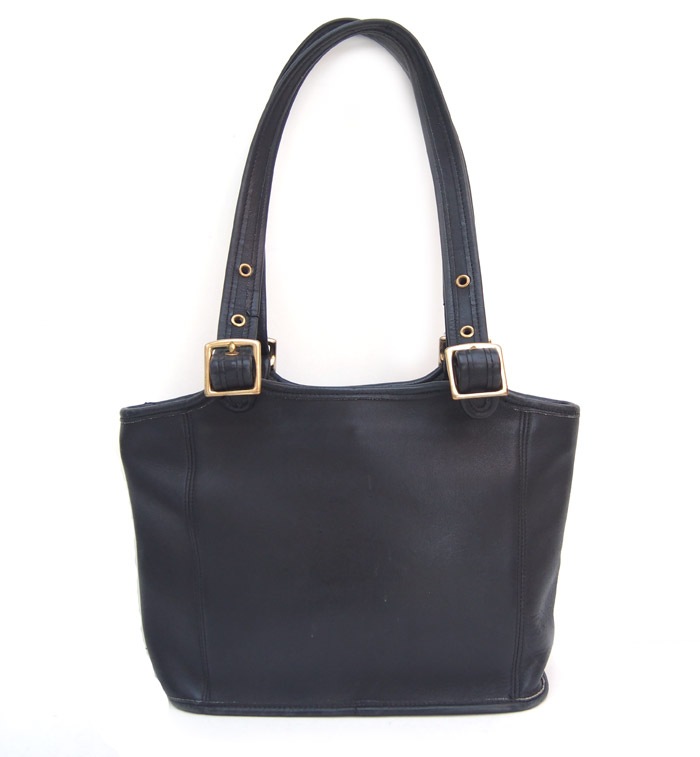 PANTY Original Design "OLD COACH" Vintage Remake Studs Leather Tote Bag / No.32