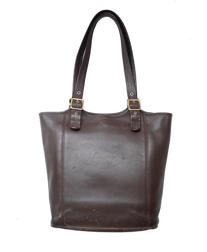 PANTY Original Design "OLD COACH" Vintage Tote Bag / No.44