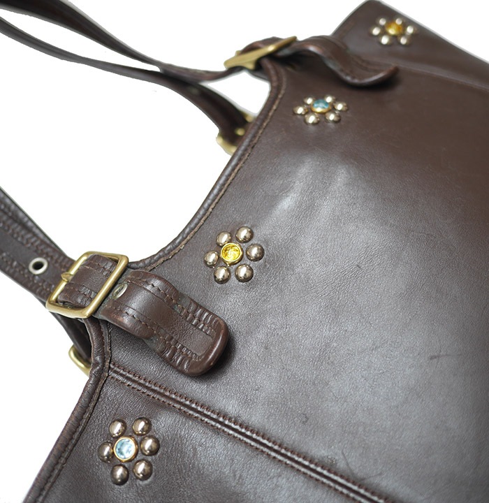 PANTY Original Design "OLD COACH" Vintage Tote Bag / No.44