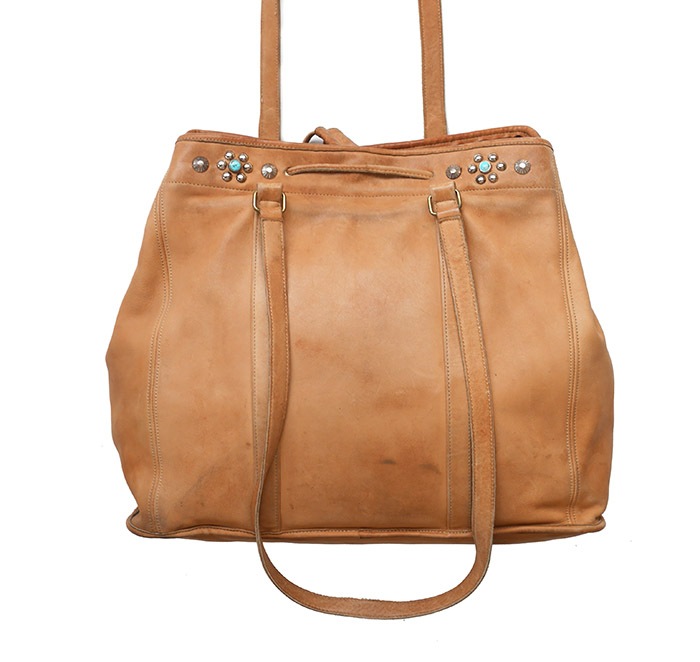 PANTY Original Design "OLD COACH" Vintage Tote Bag / No.45