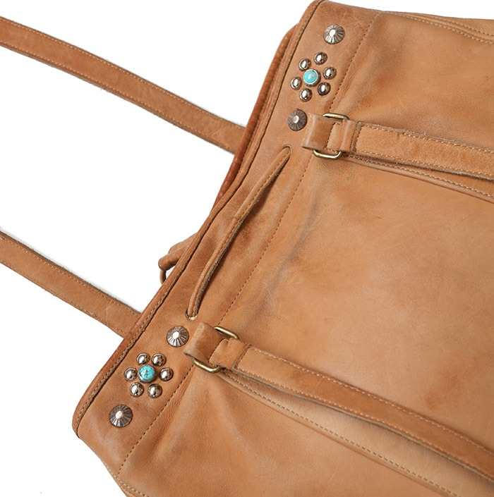 PANTY Original Design "OLD COACH" Vintage Tote Bag / No.45