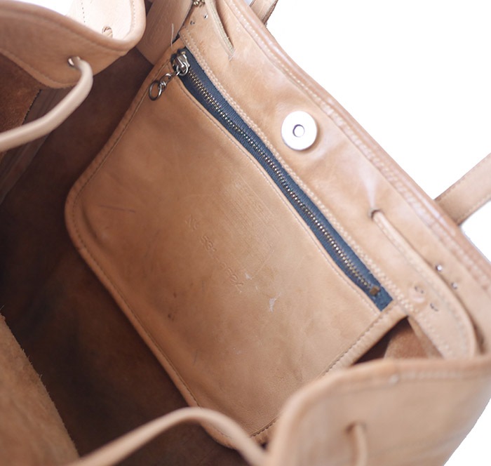 PANTY Original Design "OLD COACH" Vintage Tote Bag / No.45