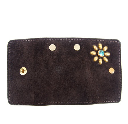 HTC Key Case Flower Suede #2 TQS B / D Brown