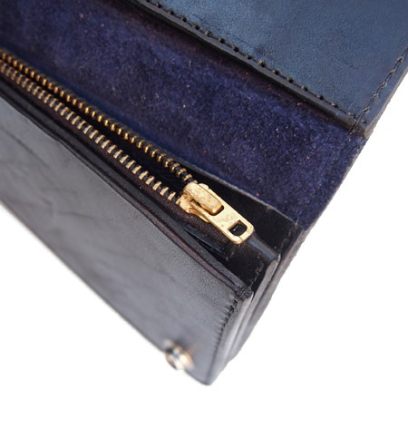 HTC Long Wallet Flower Suede #5 TQS N / Navy