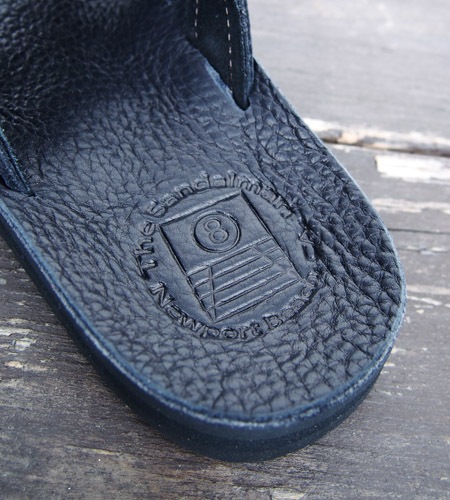 HTC��The Sandalman�ڎ������Î��������ߎ��ݎ��ގَώݡ� ������� ���� Wide Strap 1Point Turquoise Studs / Black Leather