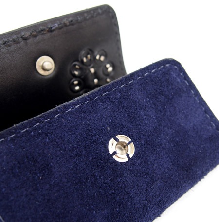 HTC Key Case Flower Suede #2 RED N / Navy