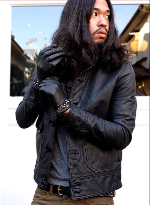 HTC メンズスタッズグローブ フリーサイズ HTC メンズスタッズグローブ フリーサイズ