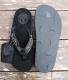 HTC��The Sandalman�ڎ������Î��������ߎ��ݎ��ގَώݡ� ������� ���� Narrow Strap Glass Stone Studs / Black Suede