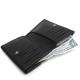 HTC Sunset Short Wallet Flower Suede Mix BLACK N / D Brown