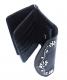 HTC Long Wallet Flower & Umbrella Suede mix #6 BLACK N / Wine red
