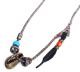 M.Cohen 〔エムコーエン〕 ネックレス N101056-MPK シルバーディスク&チャーム /  レッド|NECKLACE|【M.Cohen】 