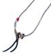 M.Cohen 〔エムコーエン〕 ネックレス N101055 シルバーディスクビーズ&チャーム / グリーン|NECKLACE|【M.Cohen】 