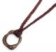 M.Cohen 〔エムコーエン〕 ネックレス N101068-B メッシュレザー & ブラスリング|NECKLACE|【M.Cohen】 