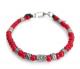 M.Cohen 〔エムコーエン〕 ブレスレット B102401-S レッドグラスビーズ|BRACELET|【M.Cohen】 