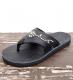 HTC×The Sandalman【エイチティーシー×サンダルマン】 サンダル 別注 Wide Strap Flower Turquoise Studs / Black Leather|SHOES /