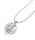 Y.GLAUCA 【ワイグラウカ】 ネックレス シルバースワロープレート＆シルバーボールチェーン|Necklace|【Y.GLAUCA】 