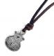 Y.GLAUCA 【ワイグラウカ】 ネックレス シルバーポッタリープレート＆レザーコード |Necklace|【Y.GLAUCA】 