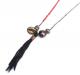 M.Cohen 〔エムコーエン〕 ネックレス N101054 ブラックタッセル&パールチャーム / レッド|NECKLACE|【M.Cohen】 