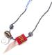 M.Cohen 〔エムコーエン〕 ネックレス N101086 ブルーアフリカンビーズ&シェルチャーム|NECKLACE|【M.Cohen】 