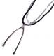 M.Cohen 〔エムコーエン〕 ネックレス N10377-BLK レザーシルバーリンクチェーン & ラージウィッシュボーン|NECKLACE|【M.Cohen】 