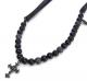 M.Cohen 〔エムコーエン〕 ネックレス N10086 ブラックレザー&シルバークロス|NECKLACE|【M.Cohen】 