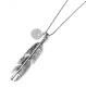 M.Cohen 〔エムコーエン〕 ネックレス N10900-S シルバーフェザー & コインチャーム|NECKLACE|【M.Cohen】 